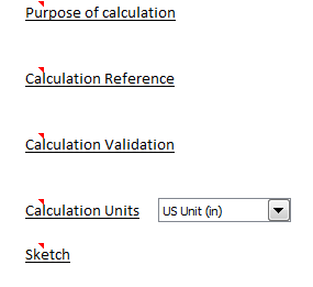 ExcelCalcs Calculation Template